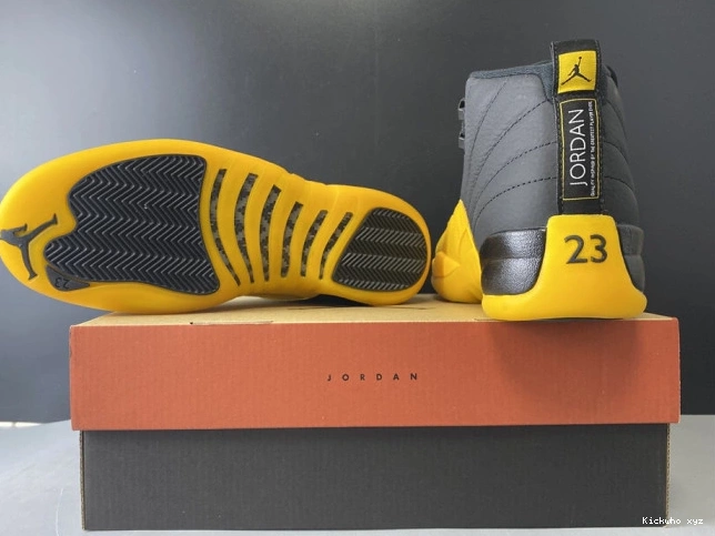 Gold 12 University Jordan Black Air Retro 130690-070 0719
